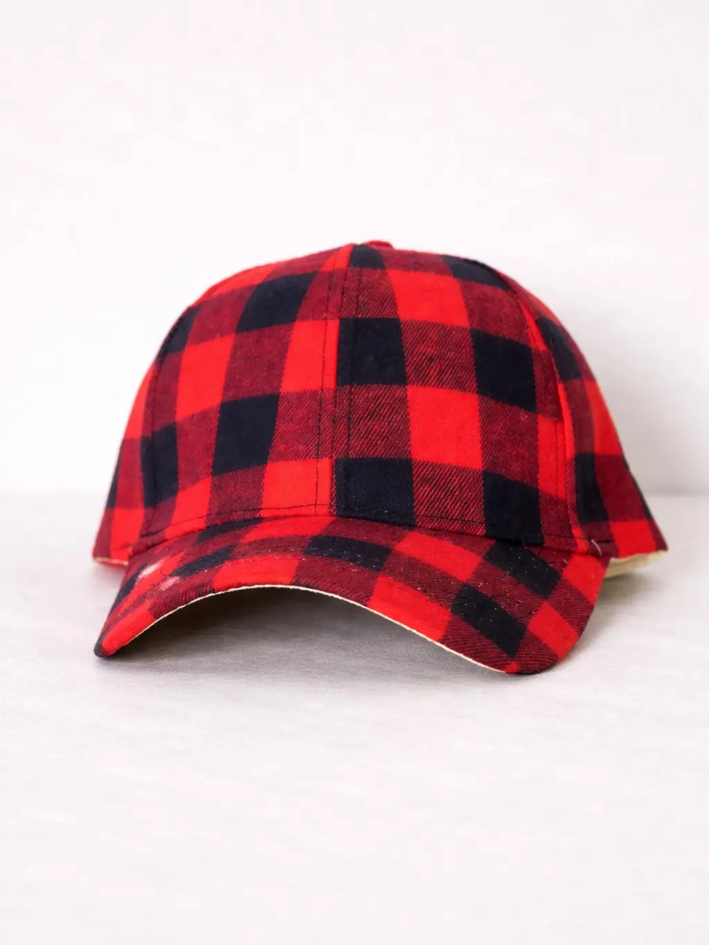 Urban Lumberjack Hat | Red & Black Plaid Cap | Adjustable Women’s Streetwear | Bold, Spiritual & Empowered Style