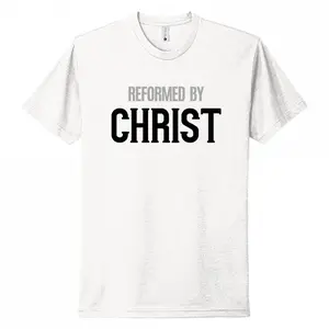Reformed By Christ Black & Gray Design Unisex T-Shirt