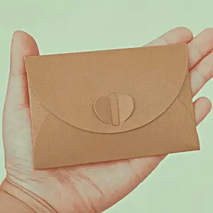 100pcs Pearl Hard Mini Envelopes with Blank Cards, Small Wedding Birthday Party Invitations, Handmade Blessing Cards for Valentine's Day