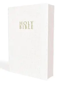 NIV, Gift and Award Bible, Leather-Look, White, Red Letter, Comfort Print - Paperback