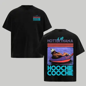 Meme T-Shirt Size S-5XL, Hotter Than A Hoochie Coochie T-Shirt Sweatshirt Hoodie, Cotton Tee, Summer Vacation, 90s Country Music Gift