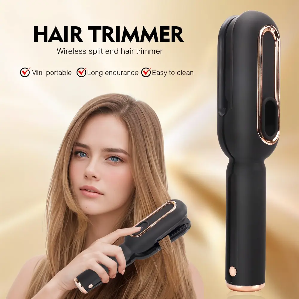 New USB Rechargeable Wireless Hair Trimmer, Automatic Split End Trimming Effortlessly, Mini Portable Fast Charging, Convenience, Ideal Gift Choice