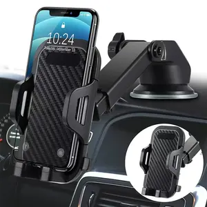 2 Counts 3-in-1 Universal Car Phone Mount: 360° Adjustable, Fit Dashboard & Vent, for All Smartphones & Car Models