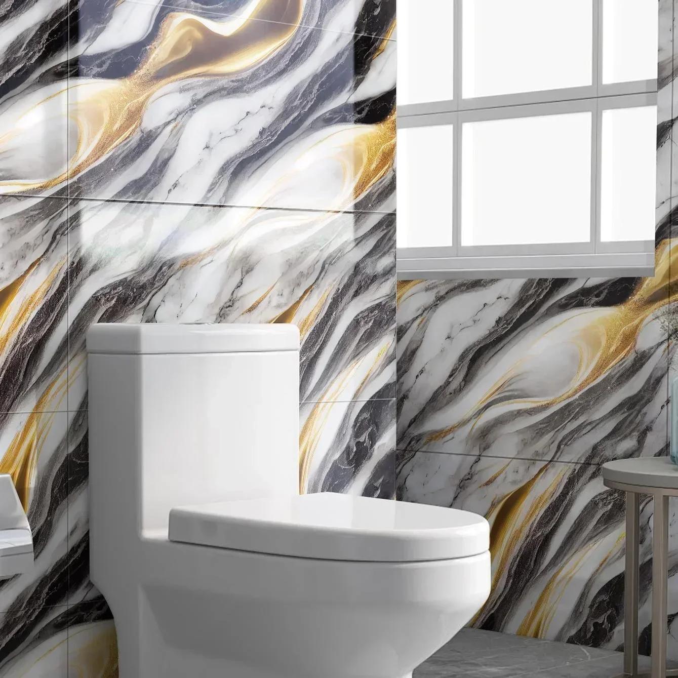 10-50PCS  Peel and Stick Marble Tile Stickers, Renter Friendly Self-Adhesive Wall Decals, Waterproof Decorative Tiles for Kitchen Backsplash Bathroom Home Decor