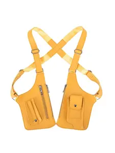 New Arrival Men's Tactical Chest Vest Bag Solid Dual Pocket, Vintage Underarm Multifunctional Sling Bag, Casual Outdoor Sports Vest Phone Pouch Multisport Pack Crossbody Fanny Pack