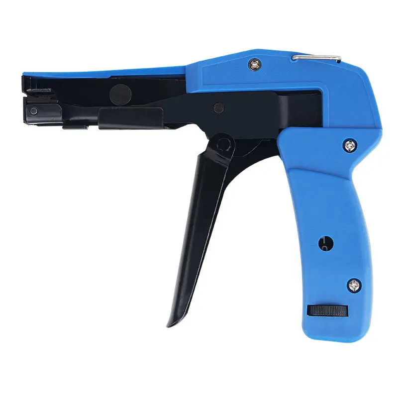 Die-Cast Steel Cable Tie Gun - Heavy-Duty Hand Tool for Hardware, Ergonomic Design, Adjustable 1-3 Tension Settings, 6.29in Flush Cut Fastening Tool (Nylon Cable Ties Not Included), Hand Tools