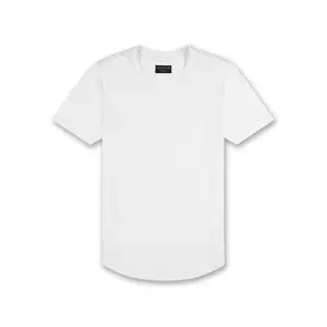 Tri-Blend Scallop Crew | White