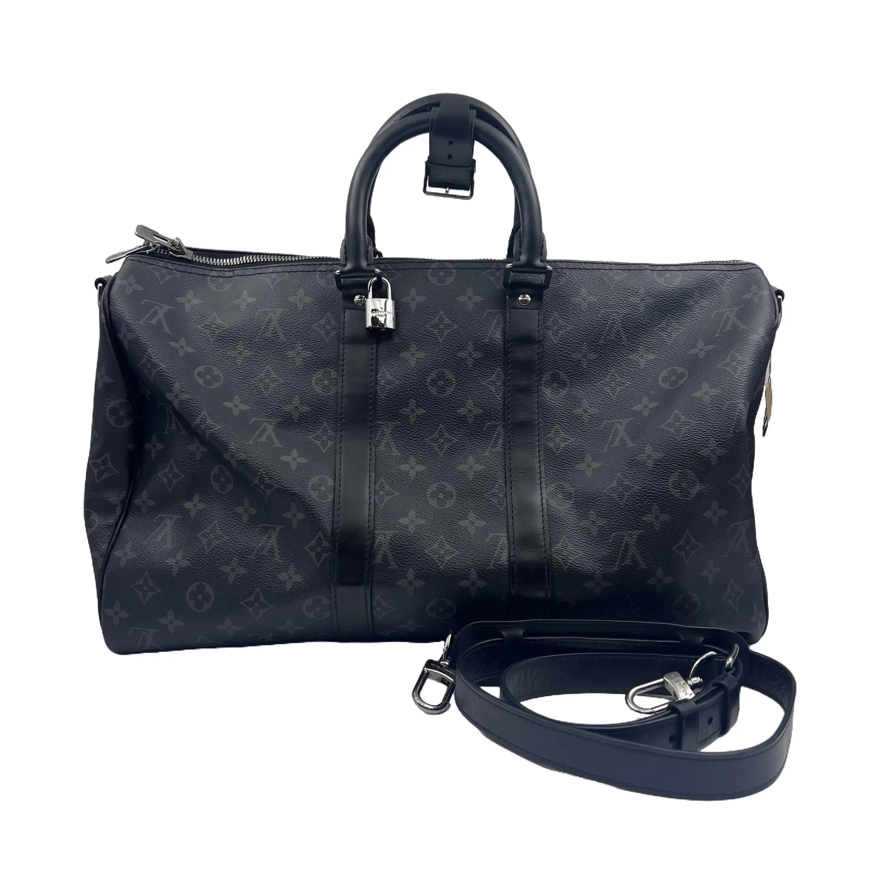 Pre-owned Louis Vuitton H6 Black Monogram Keepall 45 Travel Bag/Tote/Gym Bag/Shoulder Bag hz45920