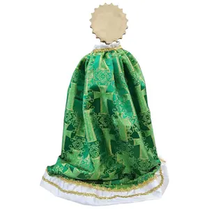 Capa para San Judas de 36" Pulgadas Brand New (SOLO LA CAPA) Cape for St Jude 36" Inches Tall with Green and Gold Accents Religious Decor Ornaments (ONLY THE CAPE)