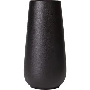 Premium Quality Black Ceramic flower Vase |   Home Decor, Vases for Flowers, Farmhouse, Modern, Aesthetic, Bohemian, Pampas Vase