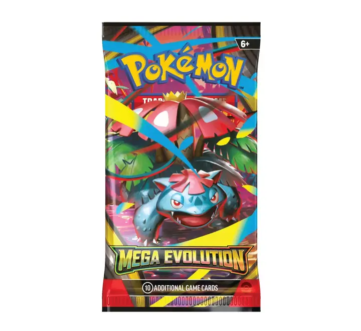 Mega Evolution English Trading Card Booster Pack, 10 Cards