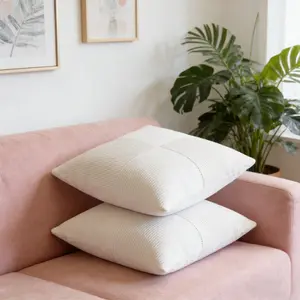 Style Corduroy Patchwork Pillow Cover Set, Living Room Sofa Cushion Covers, Simple Soft Decorative Pillows (no Insert)