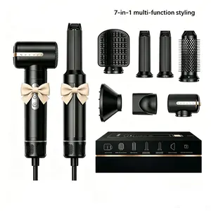 7-in-1 Multifunctional Hair Dryer - Curling Iron, Straightener for Home Use, Festive Party Gift Beauty Products