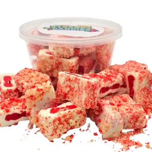 XTRENDY CANDIES Medium Freeze Dried lce Cream | Crunch Strawberry Shortcake lce Cream Bites - Chocolate Eclair lce Cream Bites - Perfect for Camping, Outdoor, and Party - Air-tight Sealed in a Deli Container