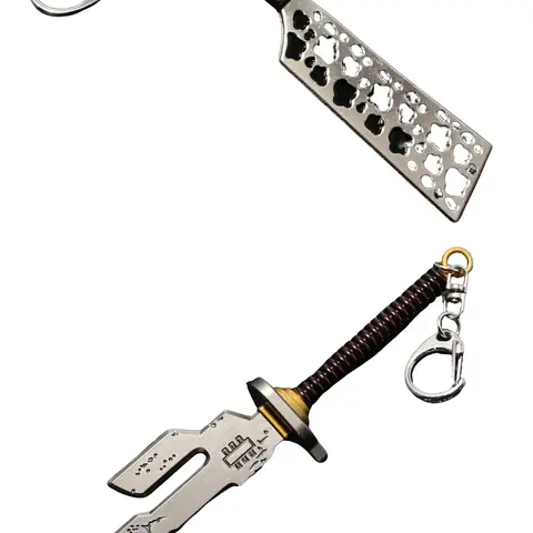 Anime Jujutsu Kaisen sword keychains charms metal Inverted Spear of Heaven Toji Fushiguro Kento Nanami Takuma Ino Nobara Hammer
