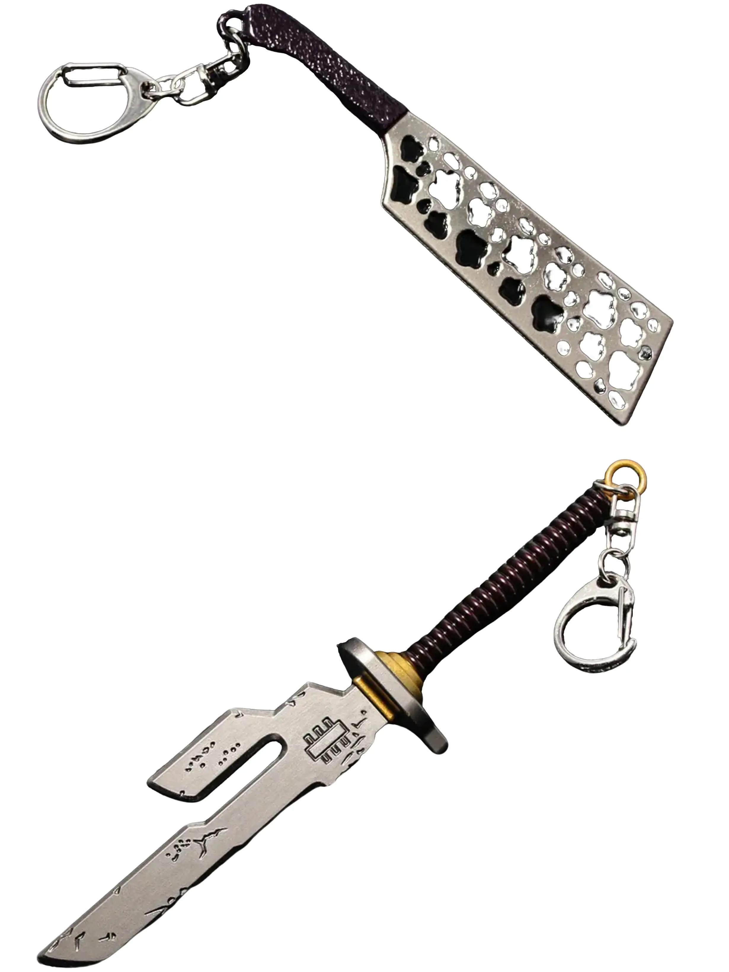Anime Jujutsu Kaisen sword keychains charms metal Inverted Spear of Heaven Toji Fushiguro Kento Nanami Takuma Ino Nobara Hammer