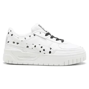 PUMA Womens Cali Dream Dalmatian Polka Dot Lace Up Sneakers Shoes Casual - White