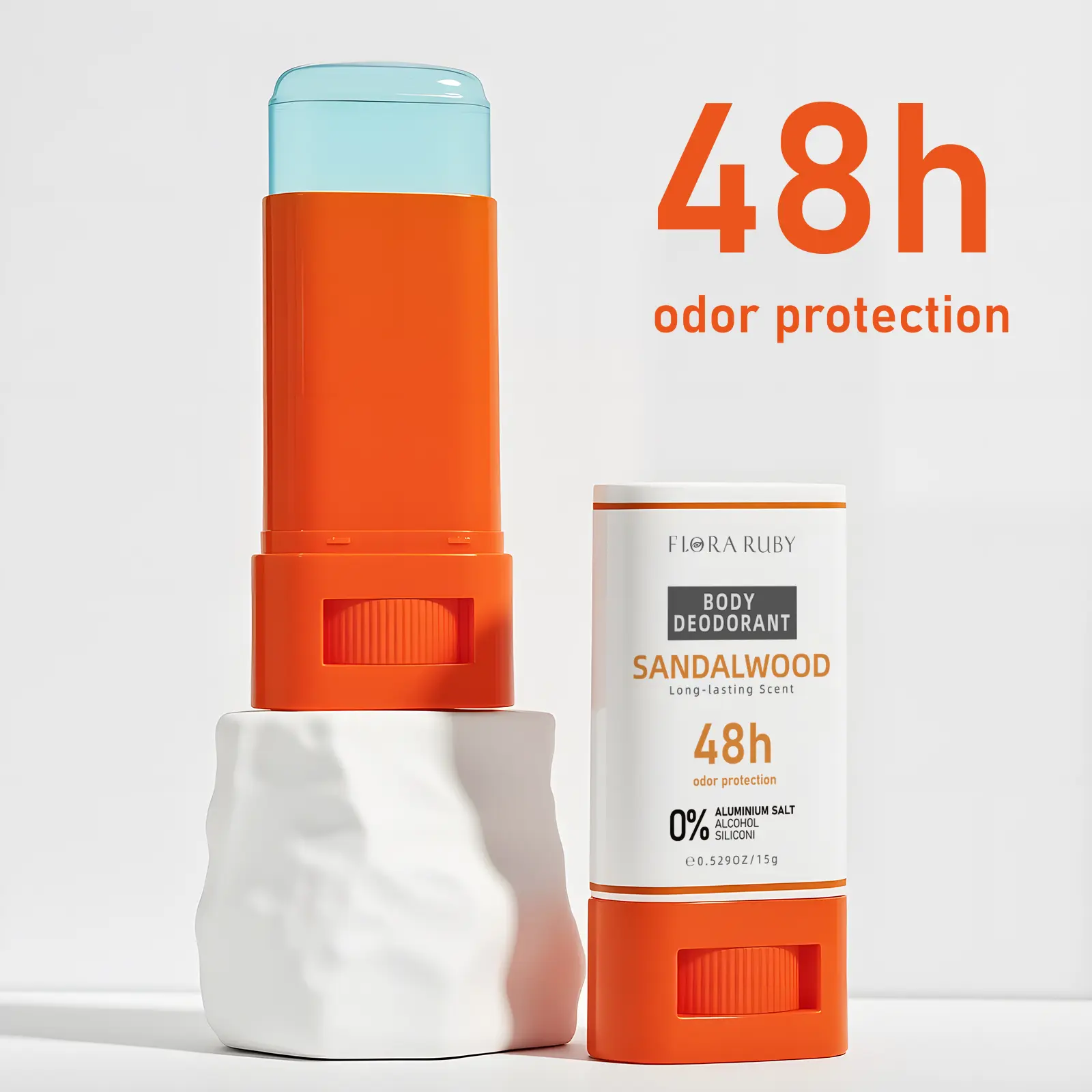 FLORA RUBY Clean Care 48H Botanical Body Deodorant Stick