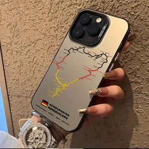 Fastest Full-Speed Track Nürburgring Phone Case Suitable for iPhone 16 15 14 13 12 11 Pro Max X XR XS MAX 8 7 Plus Anti-Drop Matte Back Cover