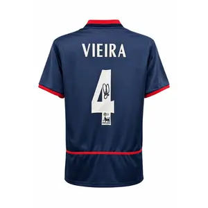 Patrick Vieira Signed Arsenal Soccer Jersey with Beckett COA