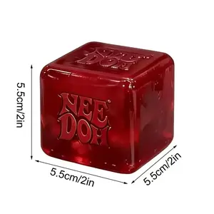 new Schylling Nee Doh Nice Cube Sensory Squishy Stress Relief Toy Soft Squeeze Fidget Toy for Office Anxiety Relief Kids Gifts