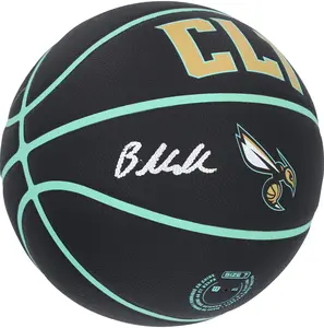 Brandon Miller Charlotte Hornets Autographed Wilson City Edition Collectors Basketball - Fanatics Authentic Certified