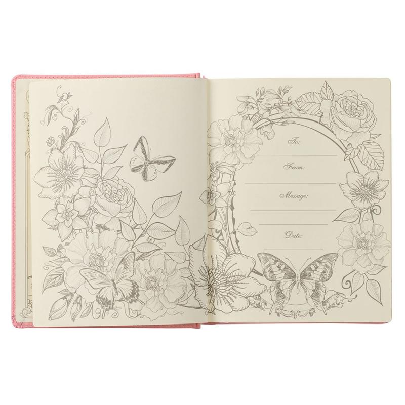 KJV My Promise Bible Pink Hardcover Faux Leather king james pink  bible imitation leather