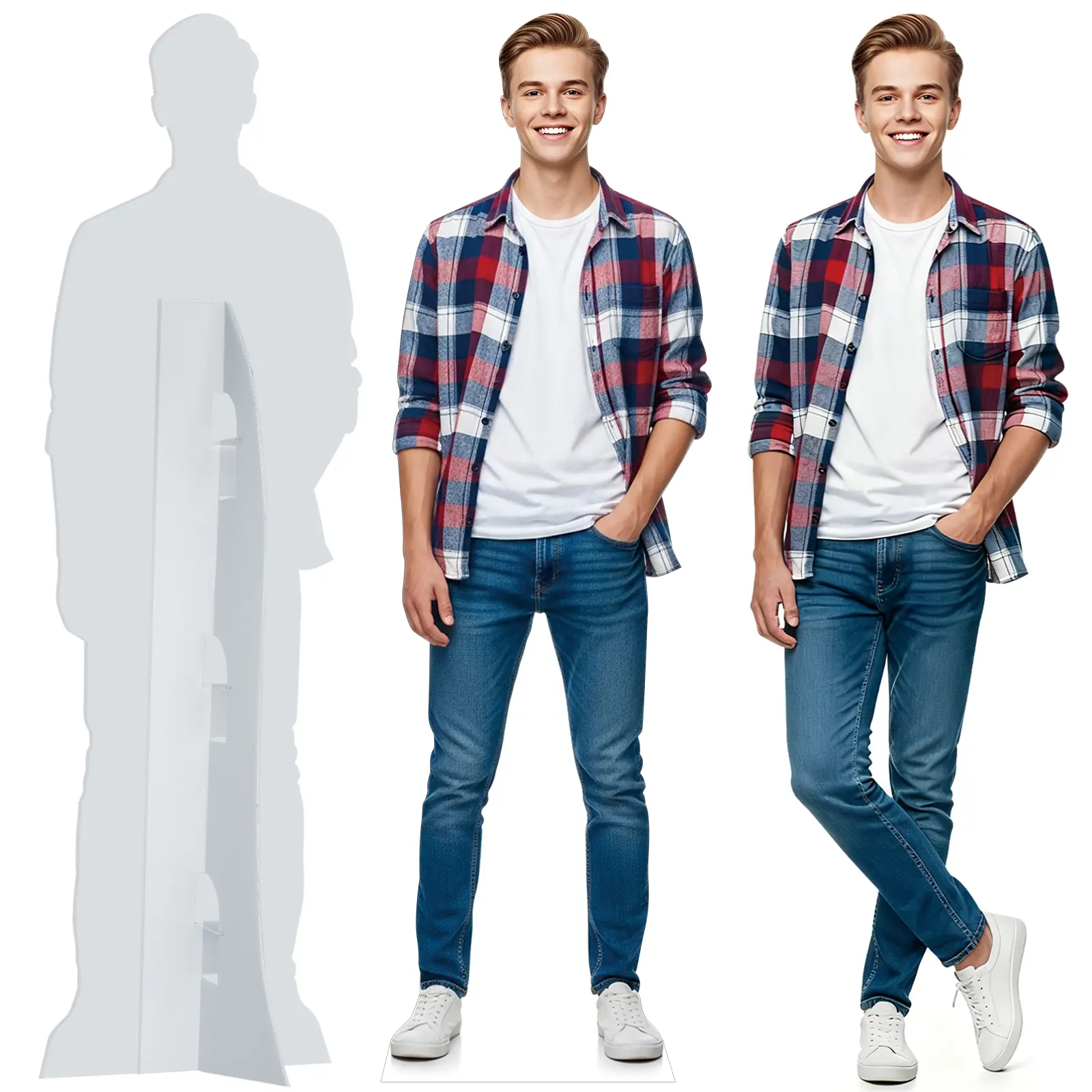 Personalized Photo Standup - Custom Life Size Cardboard Cutout with High-Resolution Printing, Multi-Size 1-8 FT Options, Home Decoration Items for Weddings, Events