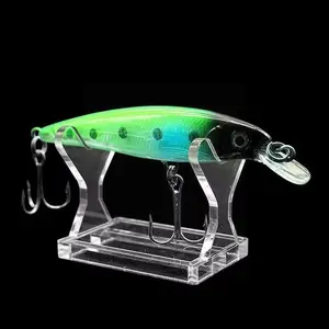 1PC Fishing Lure Showing Stand For Store Acrylic Bait Lure Deep Swim Wobblers Show Shelf Display Stand Collecting Bracket Tools