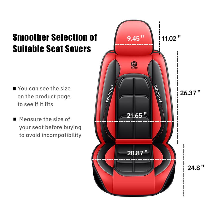 New Blue Five-Piece Set 2 Front 3 Rear Universal Car Seat Covers All-Season Full Leather Look Breathable Protector Changing Mat car  gifts katz kin _ leather