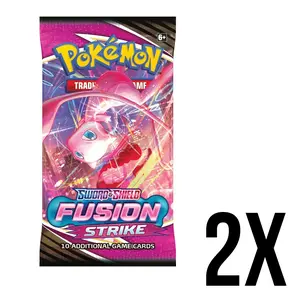 x2 Pokemon SWSH Fusion Strike Booster Packs