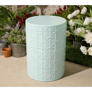 Mrs. H by Dee Hilfiger Metal Garden Stool