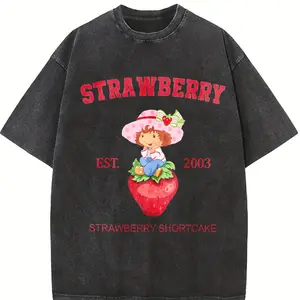Adult Strawberry Shortcake Sweatshirt, Unisex Crewneck Jumper, Red Berry Dessert Clothing, Gift for HerHim, Foodie Apparel, Winter Fashion