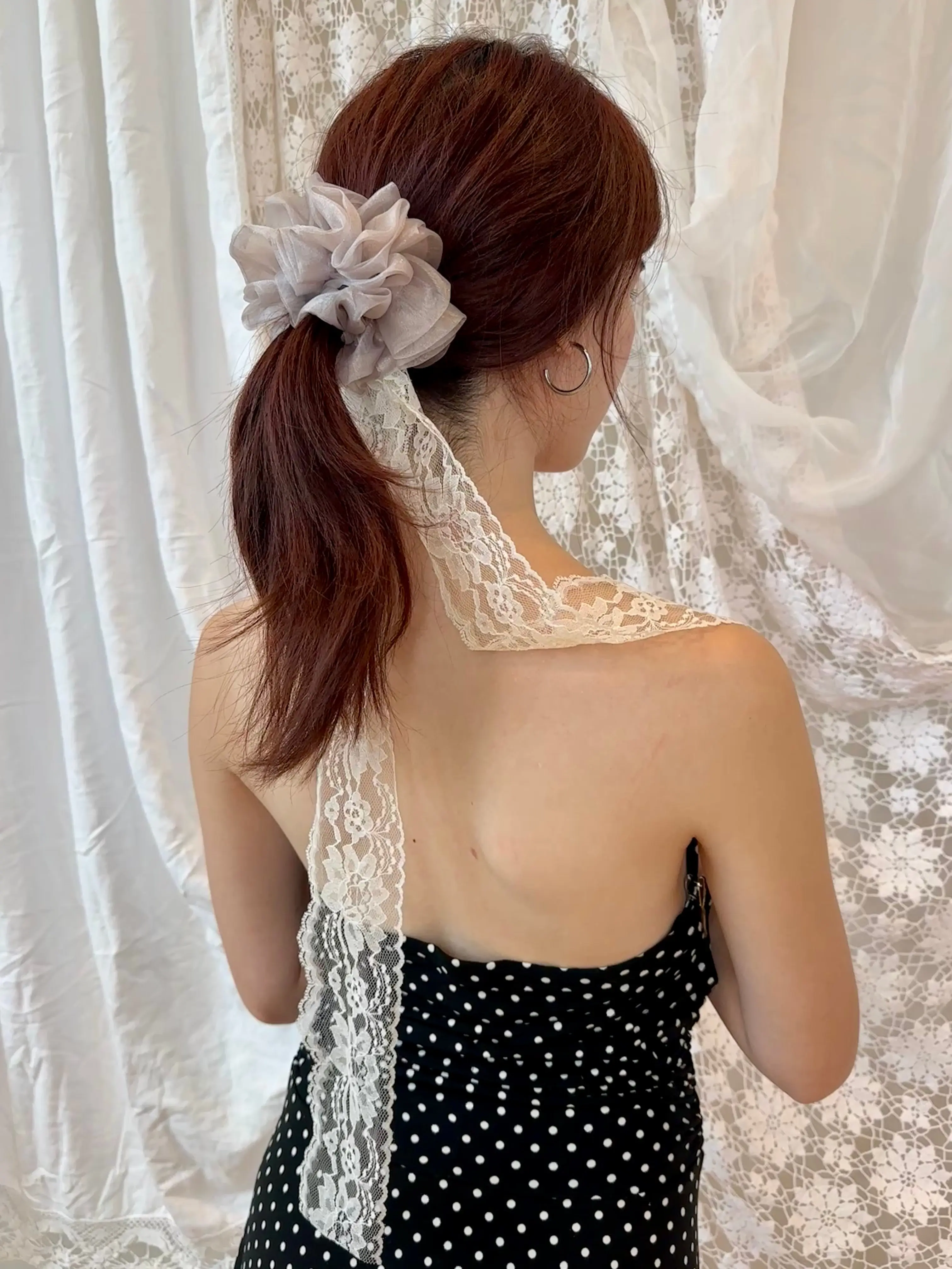 Mia Lace Scrunchie