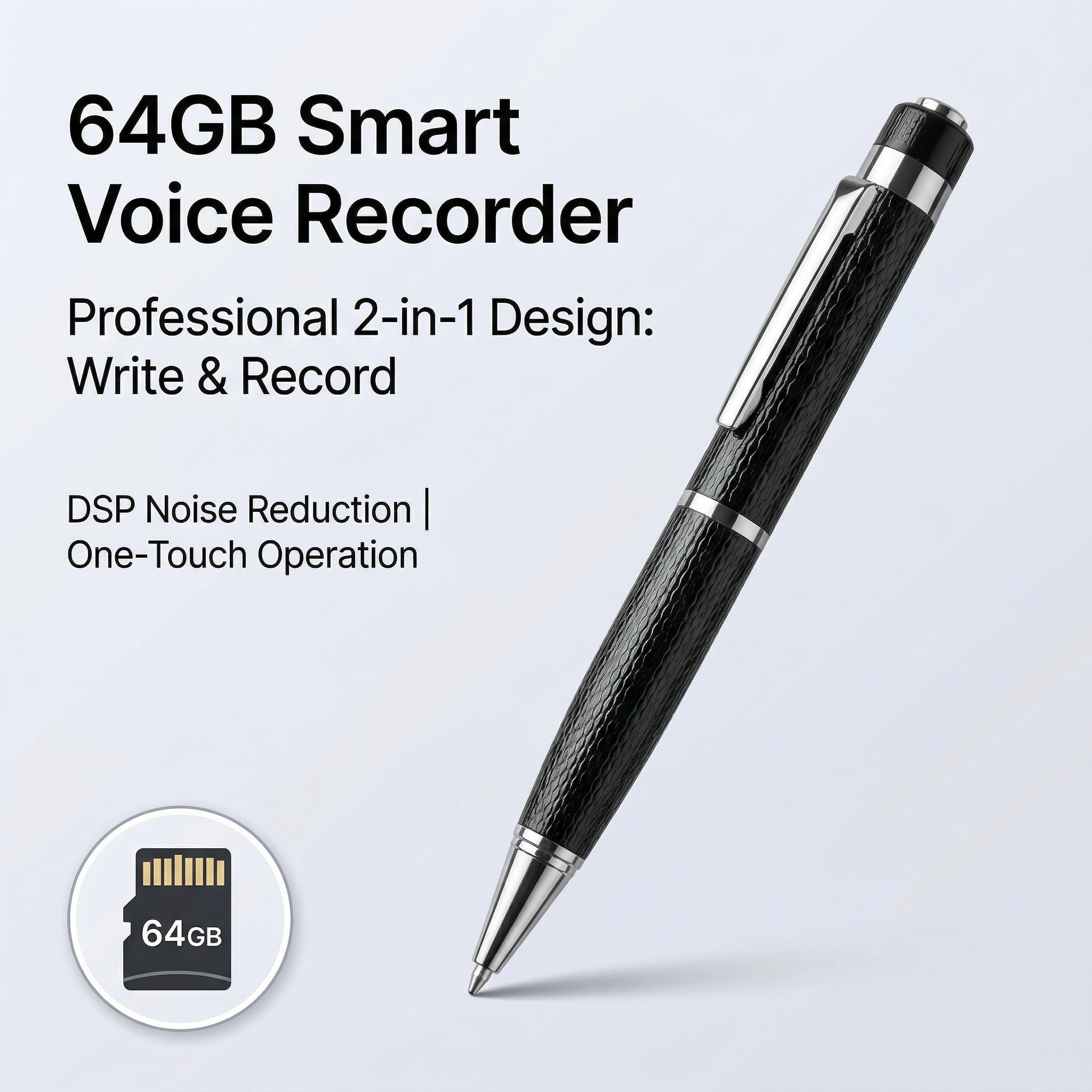 Portable Smart Voice Recorder, with clear sound quality, suitable for work, study, and meetings #Mini Digital Voice Recorder #Voice-Activated Recorder #Voice Recorder for Meetings