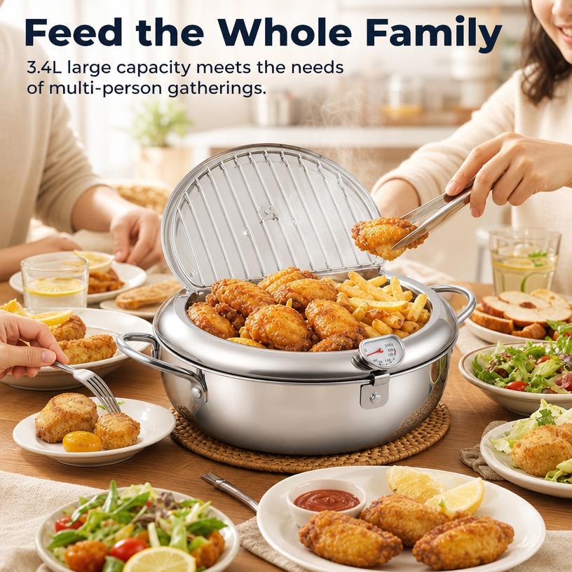 How to use stainless steel deep fryer pot