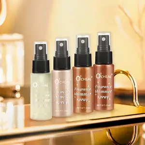 O'cheal Glitter Fragrance Spray, Body Hair Highlight Fine Sparkle Mist, Long-Lasting Scent Brightening Glow, Party Date Essential Makeup
