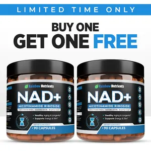 (2-pack) 13,510mg NAD+ Supplement- Nicotinamide Riboside, Resveratrol, Quercetin & BioPerine (High Absorption)- Liposomal NAD Booster for Anti-Aging, Cellular Energy, Skin- For Women & Men- 180 V Capsules