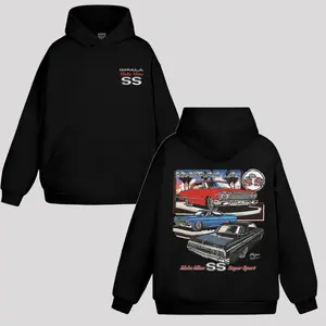 Chevrolet Impala SS Hoodie - Chevy Super Sport Hoodie - All-Weather Gear - From Small to Extra Large - From Classic to Bright - Versatile Unisex Wear