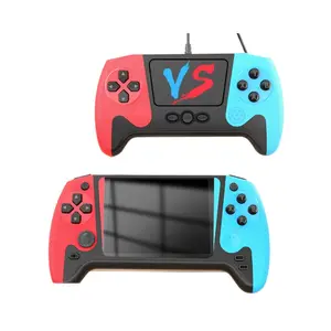 Handheld game console connected , dual controller console, nostalgic retro arcade  game console