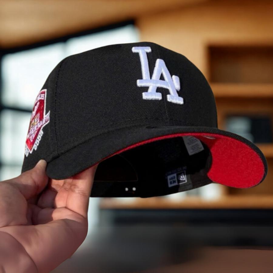 MLB Dodgers 59FIFTY Cap – Premium Embroidery Logo Design, Side Patch Accent, Structured Crown Fit, Urban Streetwear Hat For Casual Wear And Travel