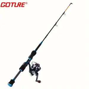 Goture 1 Suit Ice Fishing Reel & Rod Combo Ice Fishing Rod, High Visibility Ice Fishing Pole 28'' Extra Heavy for Men Women Kids Spinning Ice Fishing Combos