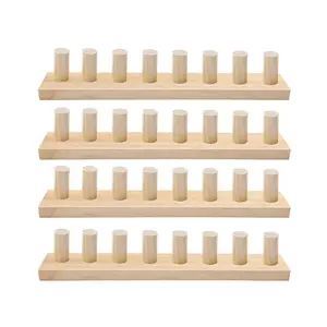 48" Chunky Knitting Loom for Blanket Making Beech Wood Frame, Portable DIY Hand Knitting Kit for Beginners
