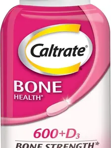 600 Plus D3 Calcium and Vitamin D Supplement Tablets, Bone Health Supplements for Adults - 200 Count