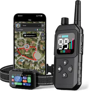 GPS Wireless Dog Collar Fence System,Invisible Electric Fence for Dogs,Adjustable Range 49-7000ft,3 Training Mode,Rechargeable,Waterproof,Pet Containment System for Outdoor Use,No Supbscription