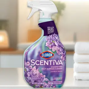 Clorox Lavender & Jasmine Multi-Surface Cleaner 32fl oz - Bleach-Free Cleaner, Lavender Jasmine Scent, 32fl oz, for Home Kitchen, Disinfectant, Fresh Scent