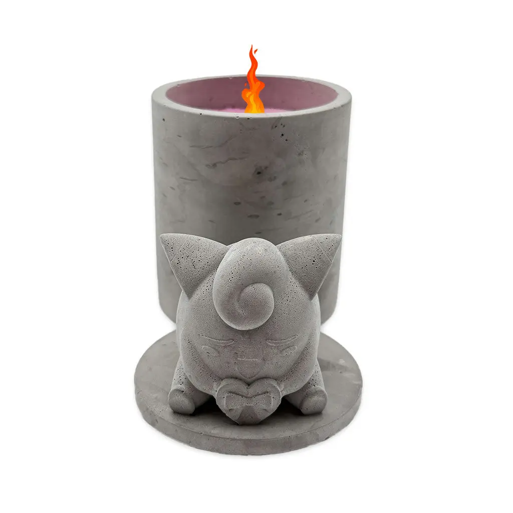 Clefairy - Cement Candle