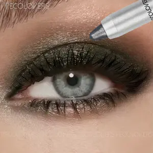 1 Pcs Shimmer Double-headed Eyeshadow Stick - Lazy Eye Makeup Pen, Easy To Rendering, Cream Texture, All Shiny Eye Makeup Styles, Y2K Eyeshadow Stlye, Brithday Christmas Gifts, Smoke Eye Makeup, Tarte Smolder Eyes