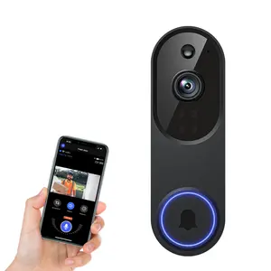 1080P Wireless Doorbell Camera, Smart WiFi Video Doorbell With Chime Included, AI Human Detection, Two-Way Audio, Night Vision, Cloud Storage, Instant Alert, 2.4Ghz WiFi, Outdoor Security Camera, Rechargeable Battery Powered