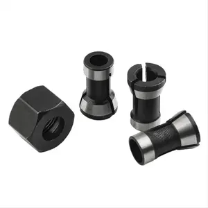 4pcs/Set 6mm 8mm 6.35mm Electric Router Milling Cutter Collet Chuck M15 Screw Nut for Trimming Engraving Machines